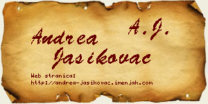 Andrea Jasikovac vizit kartica